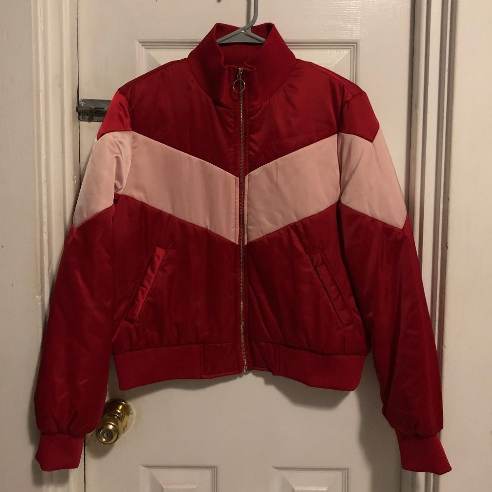 Vintage Puffer Jacket Red & Pink